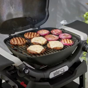 Газовый гриль Weber Q 2200N с боковыми столиками и компактной подставкой