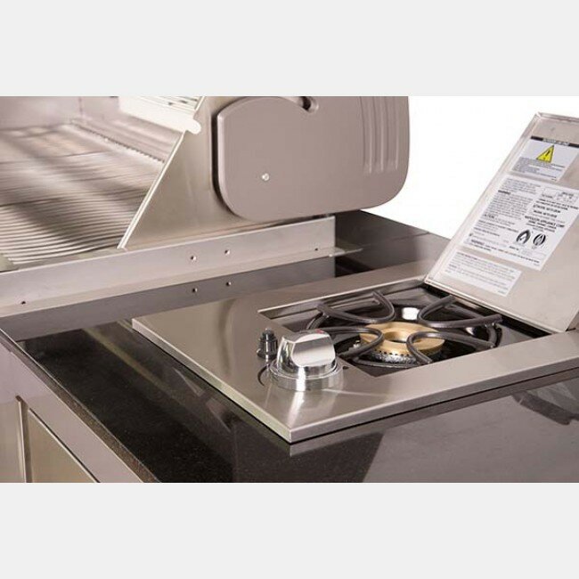 Боковая встраиваемая газовая конфорка с крышкой