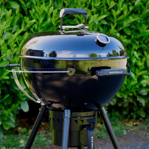 Угольный гриль SnS Kettle Black Edition, с корзиной SnS, 57 см, черный в Москве