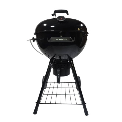 Угольный гриль SnS Kettle Black Edition, с корзиной SnS, 57 см, черный в Москве
