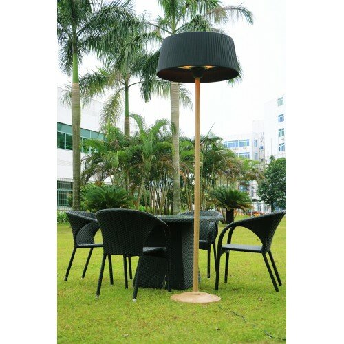 Уличный инфракрасный обогреватель Hugett Floor Black, 2.1 кВт  