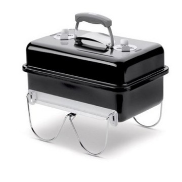 Угольный гриль Weber Go Anywhere, портативный, чёрный