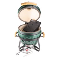 Керамический гриль Diamond Egg S, зелёный