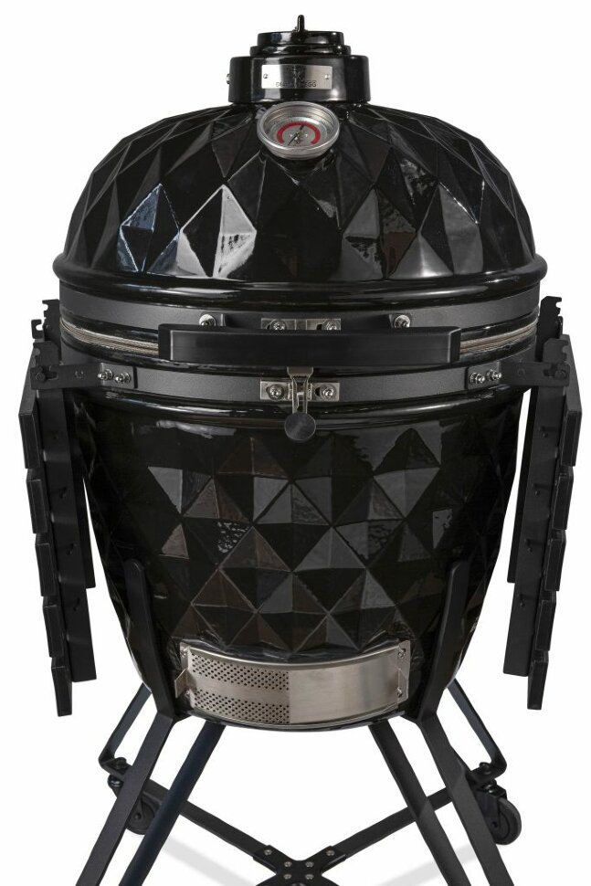 Керамический гриль Diamond Egg Xl, чёрный  