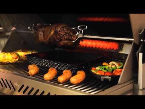 Газовый гриль Napoleon Prestige 500, чёрный  -video