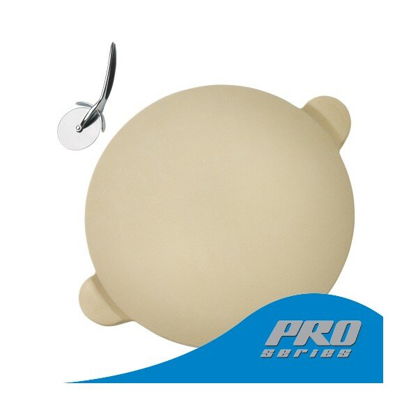 Набор для приготовления пиццы PRO: камень, нож-колесо  