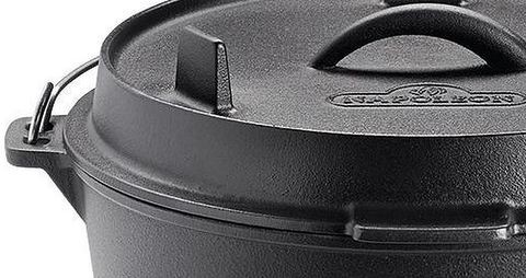 Чугунная голландская печь "2 в 1" 6л