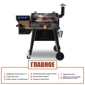 Пеллетный гриль Z Grills 450 B