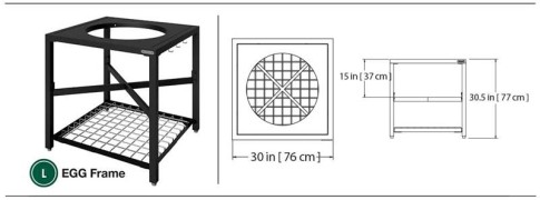 Модуль базовый EGG Frame для гриля L, черный
