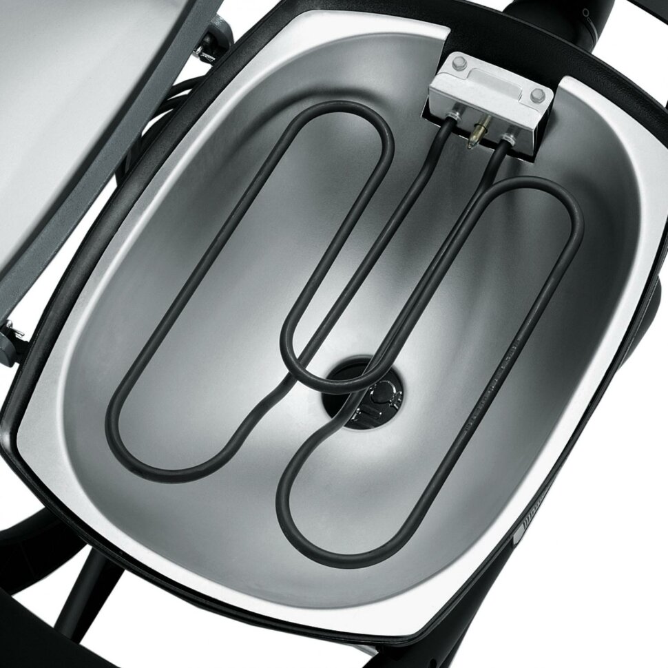 Электрический гриль Weber Q 1400 без боковых столиков, тёмно-серый  