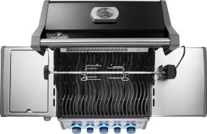 Газовый гриль Napoleon, Роуг ПРО-С 425 (Rogue PRO-S 425) (черный, с ИК горелкой 3/3, задней горелкой и вертелом в комплекте)